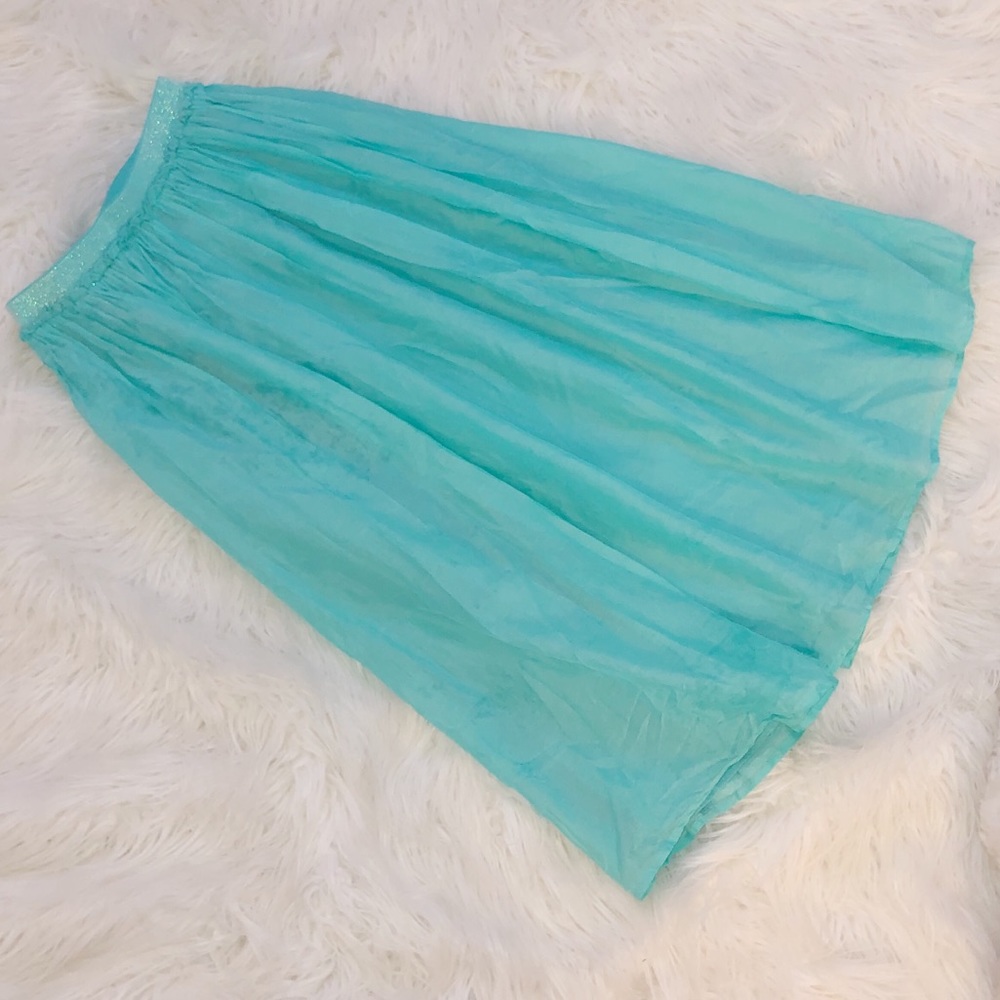 Kids Long teal skirt